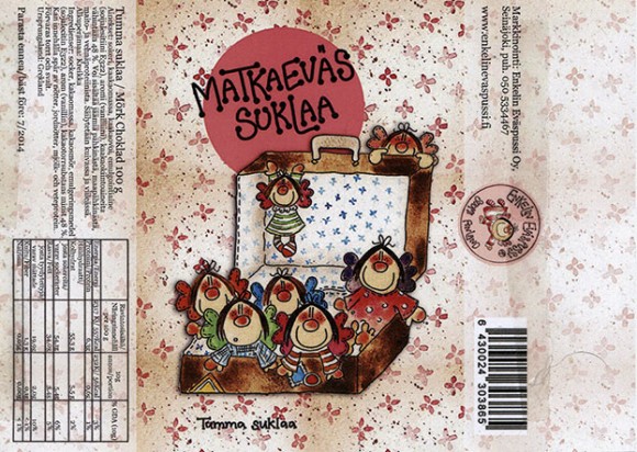 Matkaevas Suklaa, dark chocolate, 100g, 7.2013, made in Greece
